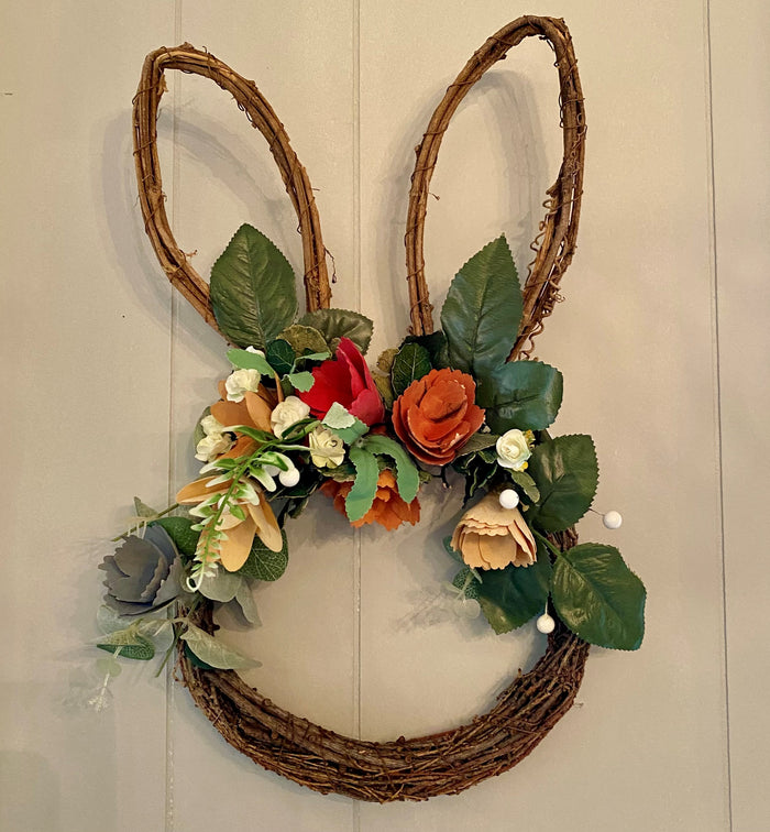 Rachel Rabbit Grapevine Wreath