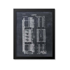 Railway Car Patent Print