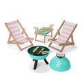 Raquel's™ Beach Chairs & Barbecue Set for 18-inch Dolls (Girl of the Year™ 2026)