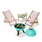 Raquel's™ Beach Chairs & Barbecue Set for 18-inch Dolls (Girl of the Year™ 2026)