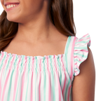 Raquel’s™ Coastal Stripes Pajamas for Girls & 18-inch Dolls