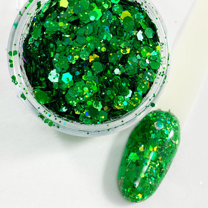 Resting Grinch Face Glitter Mix