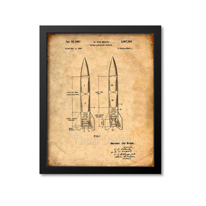 Rocket-Propelled Missile Patent Print
