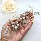 Wedding Hair Accessories - Gold Opal Bridal Hair Clip