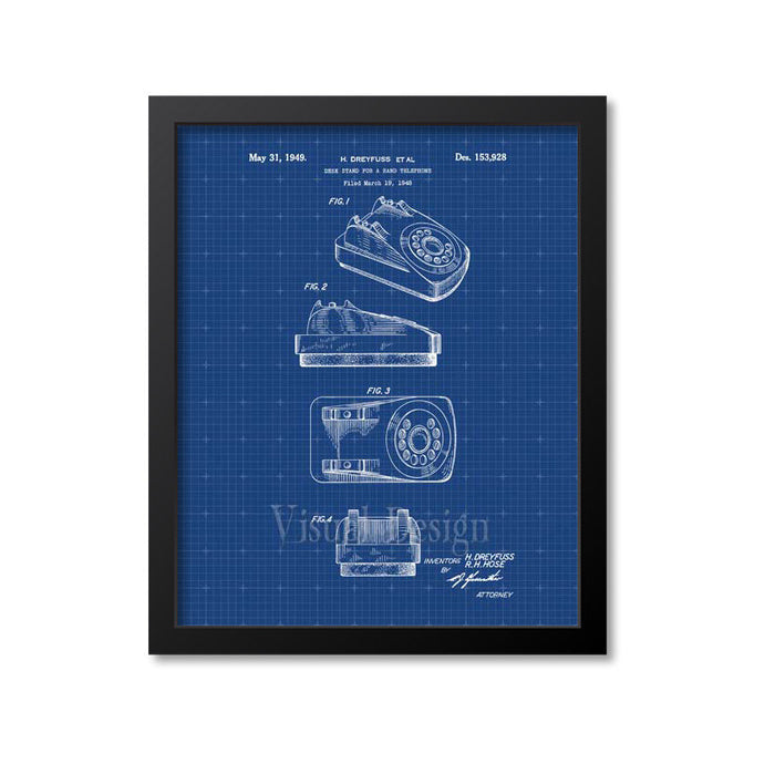 Rotary Dial Telephone Patent Print