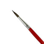 Round Fitch Touch Up Brush Fine Camel Hair Paint Brush 6 Pack