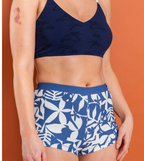 SALTROCK Balance - Womens UPF 50+ Bikini Shorts - Blue