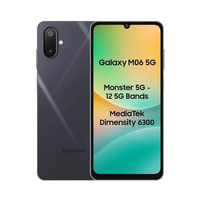 Samsung Galaxy M06 5G | 6.74 Inches Display |  MediaTek Dimensity 6300 | 5000 mAH Battery | 8MP Front Camera