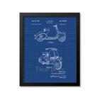 Vespa Scooter Patent Print