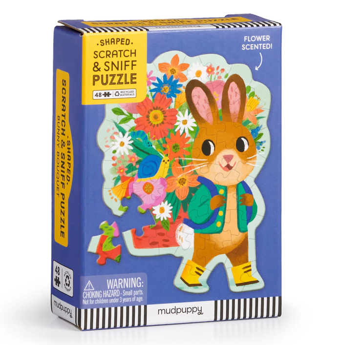 Scratch & Sniff Mini Puzzle: Bunny Bouquet