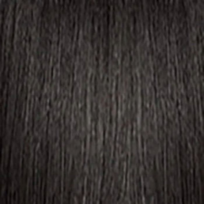 SENSATIONNEL Lulu Pony Kiki ponytail extension dark brown straight hair texture close up for sleek styles