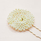 Set of 4 Pearl U Pins - Gold