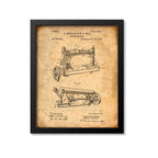 Sewing Machine Patent Print