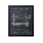 Sewing Machine Patent Print