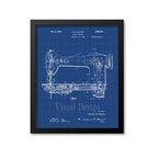 Sewing Machine Patent Print