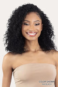 SHAKE N GO NAKED 100% HUMAN HAIR FULL CAP WIG - WATER CURL 18 SHAKE N GO