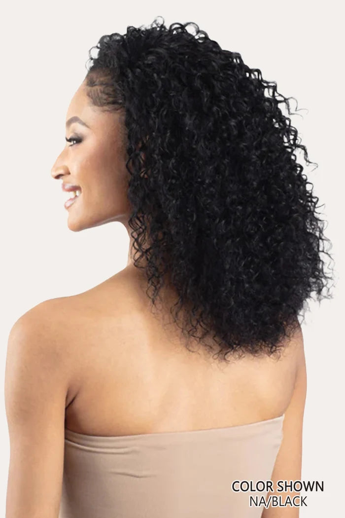 SHAKE N GO NAKED 100% HUMAN HAIR FULL CAP WIG - WATER CURL 18 SHAKE N GO