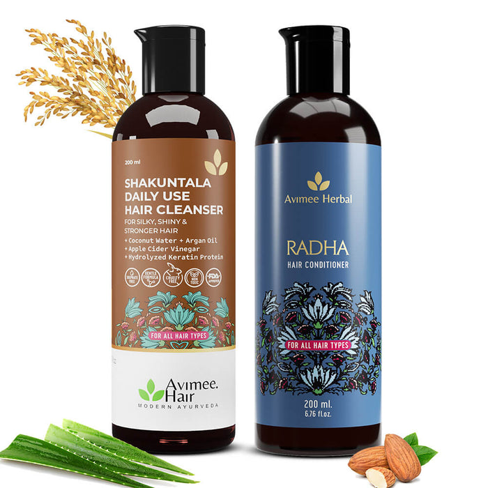 Shakuntala Daily Use Shampoo + Radha Hair Conditioner Super Saver Combo