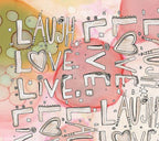 Pink Organic Live love Laugh