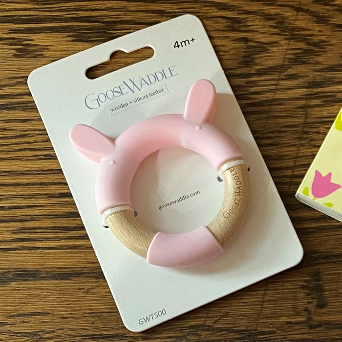 Silicone & Wood Teether