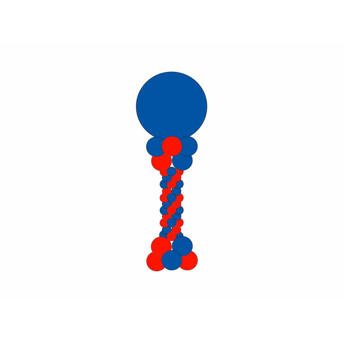 Skinny Spiral Balloon Column - Pick up or Delivery Only - USA Party Store