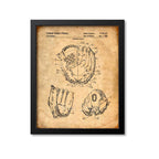 Softball Glove Patent Print