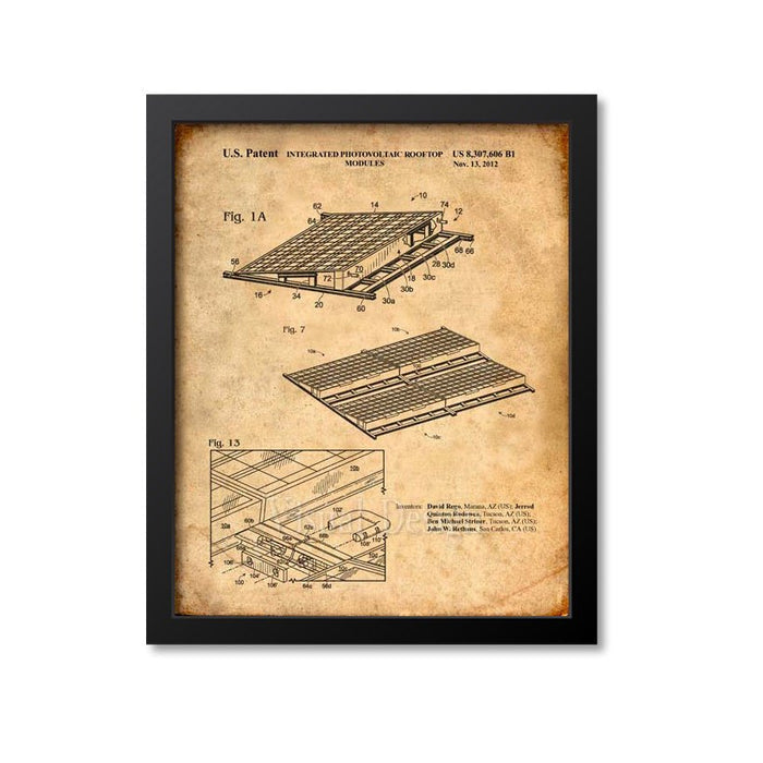 Solar Energy Patent Print