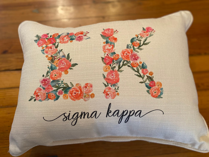 Sigma Kappa - Floral and Words - Lumbar