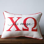 chi omega sorority pillow