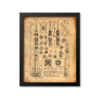 Soviet Rocket Schematics Print