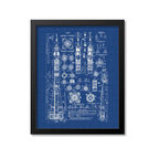 Soviet Rocket Schematics Print