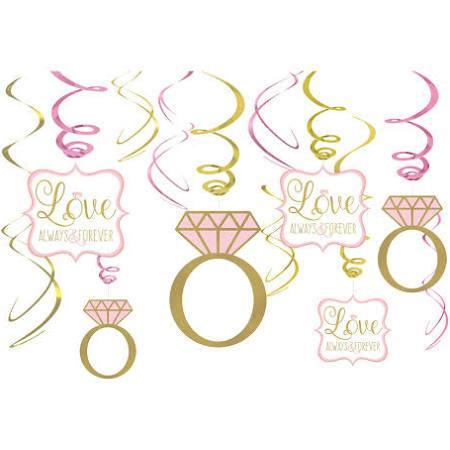 Sparkling Wedding Value Pack Swirl Decorations - USA Party Store