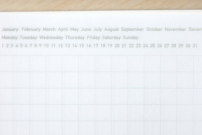 Stalogy 365Days Notebook - B6 - Grid - 368 Pages - Red