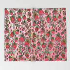 'Strawberry Friends' Fleece Blanket — C. Cambrea, Sincerely Joy