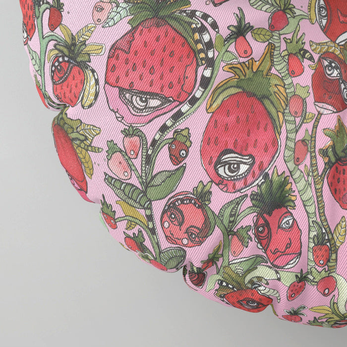 'Strawberry Friends' Floor Meditation Cushions — alternate angle