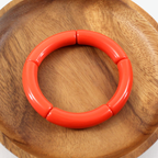 orange stretch tube bracelet