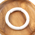 white tube stretch tube bracelet