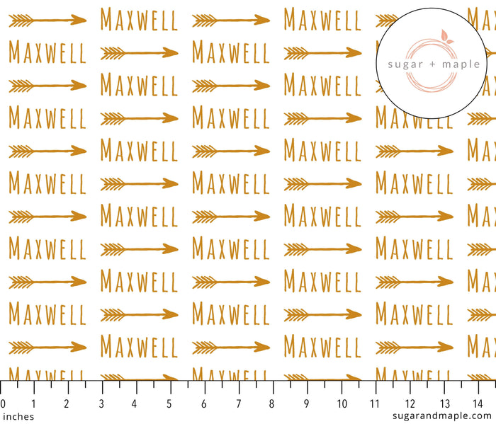 Sugar + Maple Personalized Sugar + Maple Large Stretchy Blanket - Arrow