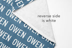 Sugar + Maple Personalized Sugar + Maple Plush Minky Personalized Blanket - Repeating Name