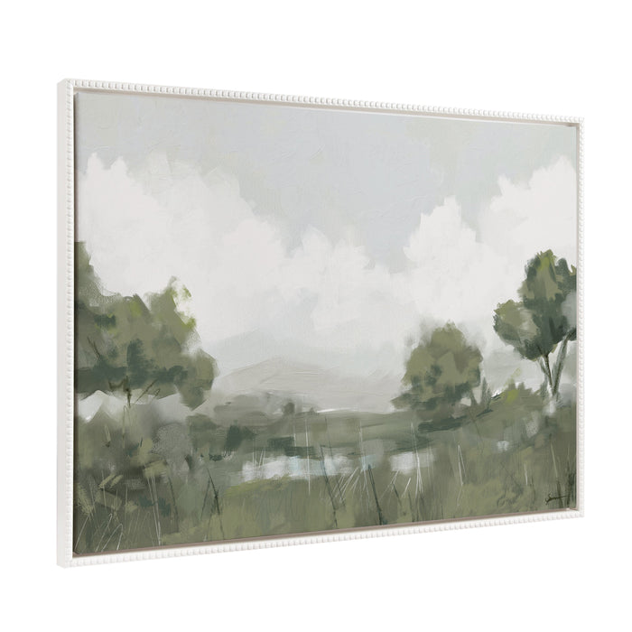 Shades of Olive landscape canvas print by Mary Sparrow, angled view