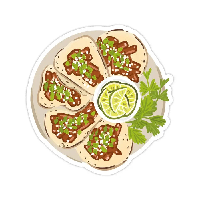 Taco Platter Vinyl Sticker