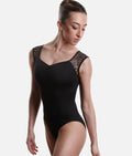 Sweetheart Neck Dance Leotard with Feminine Lace Details - SL208