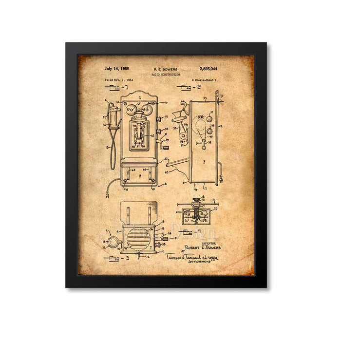 Telephone Patent Print