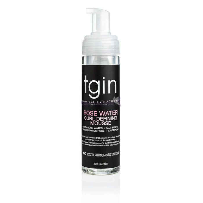 TGIN Rose Water Curl Defining Mousse 8oz