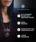 The Abhijita Silver Mesh Kemp Bracelet- Single (Oxidised/Size 2.2/2.4/2.6/2.8)
