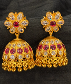 The Abhiri Silver Kemp Jhumka