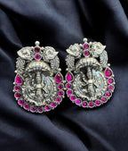 The Adishesha Lakshmi Silver Pendant & Earrings
