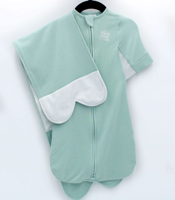 Butterfly Swaddle Swaddles Sage Green Sm 7/12 lbs The Butterfly Swaddle