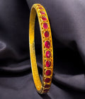 The Diya Silver Kempu Bangle-Single (Size 2.2/2.4/2.6/2.8)