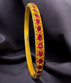 The Diya Silver Kempu Bangle-Single (Size 2.2/2.4/2.6/2.8)